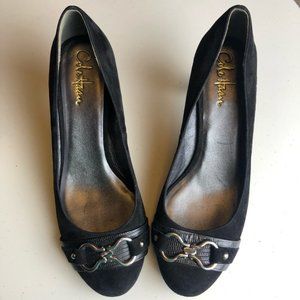 GUC Cole Haan Air black velour heels 9